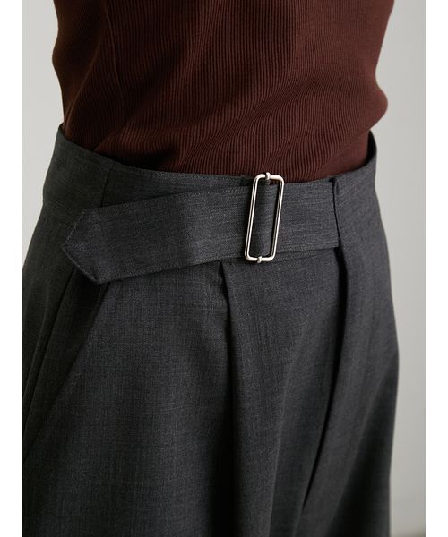 MIESROHE（ミースロエ）の「メタルバックルバレルパンツ（その他パンツ・レディース・カーキ/チャコールグレー/ネイビー・1/0）」の12枚目の写真