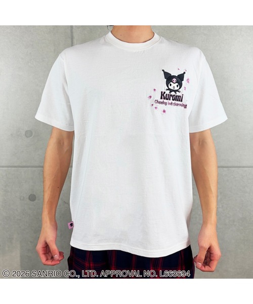 Kuromi（クロミ）の「絡繰魂-KUROMI SAKURA TEE（Tシャツ/カットソー・メンズ・ホワイト/ブラック・XL/L/M）」の2枚目の写真