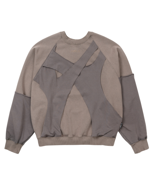 AJOBYAJO（アジョバイアジョ）の「Paneled Washed Sweatshirt [DUSTY BEIGE]（スウェット・メンズ・その他・LARGE/X-LARGE）」の2枚目の写真