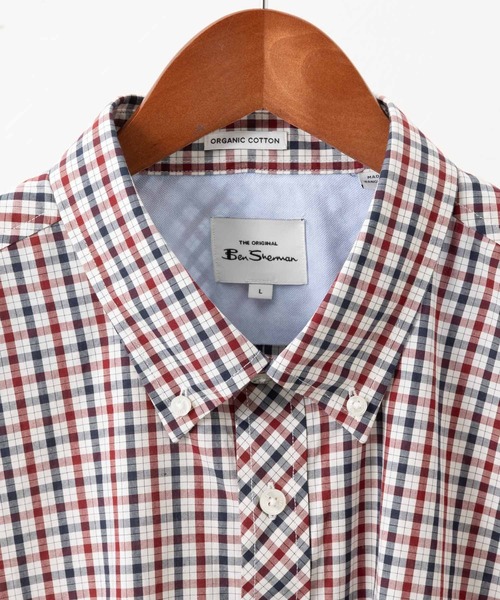 Ben Sherman（ベンシャーマン）の「シグネチャーハウスチェック長袖シャツ（シャツ/ブラウス・メンズ・レッド系・LARGE）」の3枚目の写真