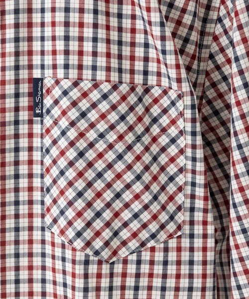 Ben Sherman（ベンシャーマン）の「シグネチャーハウスチェック長袖シャツ（シャツ/ブラウス・メンズ・レッド系・LARGE）」の5枚目の写真