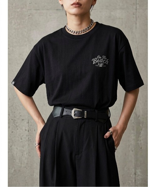 FILA(フィラ)の「Cool On the Beach T-shirt(Tシャツ/カットソー・メンズ・グリーン/ブラック・S/M/L/XL)」の1枚目の写真