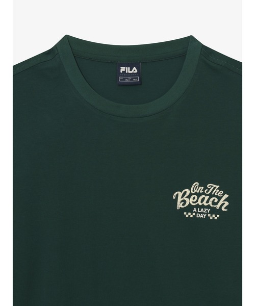 FILA(フィラ)の「Cool On the Beach T-shirt(Tシャツ/カットソー・メンズ・グリーン/ブラック・S/M/L/XL)」の16枚目の写真