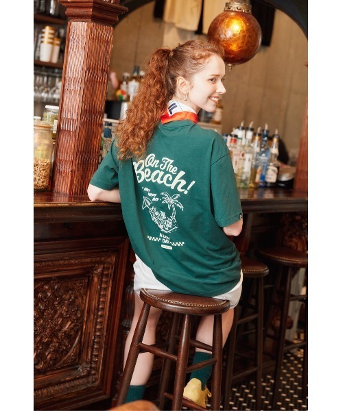 FILA(フィラ)の「Cool On the Beach T-shirt(Tシャツ/カットソー・メンズ・グリーン/ブラック・S/M/L/XL)」の12枚目の写真