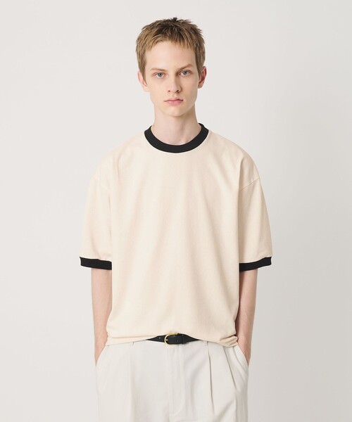 BEAUTY&YOUTH UNITED ARROWS(ビューティーアンドユースユナイテッドアローズ)の「リング コットン リンガー Tシャツ(Tシャツ/カットソー・メンズ・コバルトブルー/ネイビー/シャーベット・S/M/L/XL)」の3枚目の写真