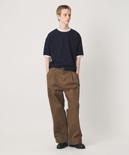 BEAUTY&YOUTH UNITED ARROWS(ビューティーアンドユースユナイテッドアローズ)の「リング コットン リンガー Tシャツ(Tシャツ/カットソー・メンズ・コバルトブルー/ネイビー/シャーベット・S/M/L/XL)」の15枚目の写真