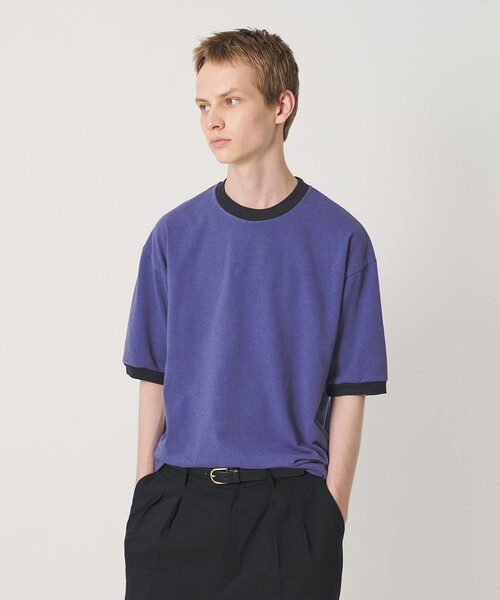 BEAUTY&YOUTH UNITED ARROWS(ビューティーアンドユースユナイテッドアローズ)の「リング コットン リンガー Tシャツ(Tシャツ/カットソー・メンズ・コバルトブルー/ネイビー/シャーベット・S/M/L/XL)」の17枚目の写真