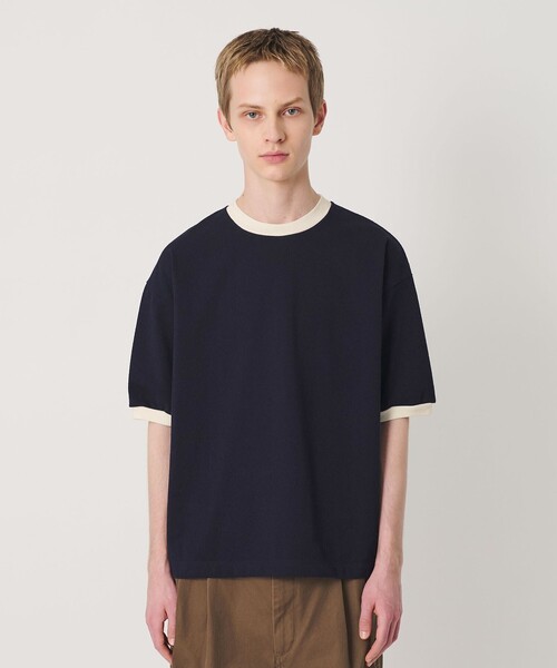 BEAUTY&YOUTH UNITED ARROWS(ビューティーアンドユースユナイテッドアローズ)の「リング コットン リンガー Tシャツ(Tシャツ/カットソー・メンズ・コバルトブルー/ネイビー/シャーベット・S/M/L/XL)」の18枚目の写真