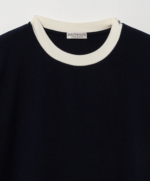 BEAUTY&YOUTH UNITED ARROWS(ビューティーアンドユースユナイテッドアローズ)の「リング コットン リンガー Tシャツ(Tシャツ/カットソー・メンズ・コバルトブルー/ネイビー/シャーベット・S/M/L/XL)」の7枚目の写真