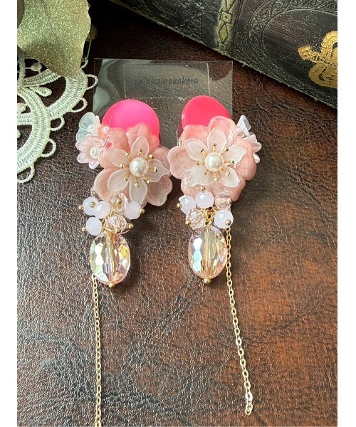 tone（トーン）の「【shinkainokakera】ピンクボタンピアス(MA)（ピアス（両耳用）・レディース・ピンク・FREE）」の6枚目の写真