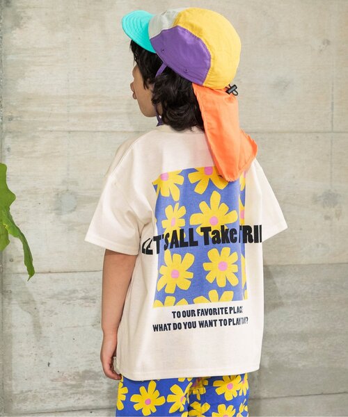 BREEZE(ブリーズ)の「【吸水速乾】アクティブグラフィック半袖Tシャツ(Tシャツ/カットソー・キッズ・オフホワイト/ミント/オレンジ/イエロー/アイボリー/ブラック・140/80/90/100/110/120/130)」の1枚目の写真
