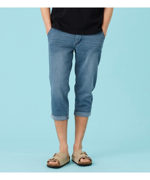 EDWIN(エドウィン)の「【涼】ジャージーズ COOL デニムショートパンツ ストレッチ 麻 ドライタッチ(その他パンツ・メンズ・ダークインディゴブルー/ライトインディゴブルー/ネイビー・SMALL/MEDIUM/LARGE/X-LARGE)」の3枚目の写真