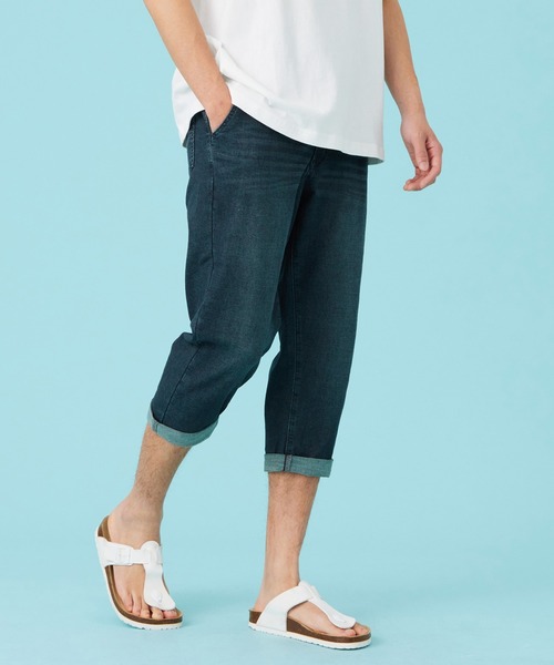 EDWIN(エドウィン)の「【涼】ジャージーズ COOL デニムショートパンツ ストレッチ 麻 ドライタッチ(その他パンツ・メンズ・ダークインディゴブルー/ライトインディゴブルー/ネイビー・SMALL/MEDIUM/LARGE/X-LARGE)」の5枚目の写真