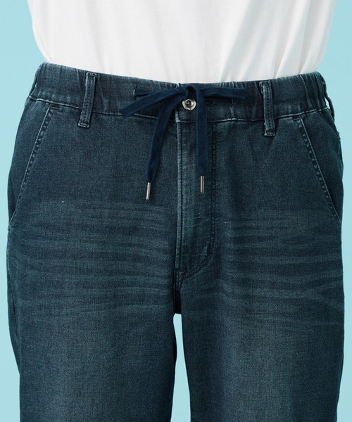 EDWIN(エドウィン)の「【涼】ジャージーズ COOL デニムショートパンツ ストレッチ 麻 ドライタッチ(その他パンツ・メンズ・ダークインディゴブルー/ライトインディゴブルー/ネイビー・SMALL/MEDIUM/LARGE/X-LARGE)」の9枚目の写真