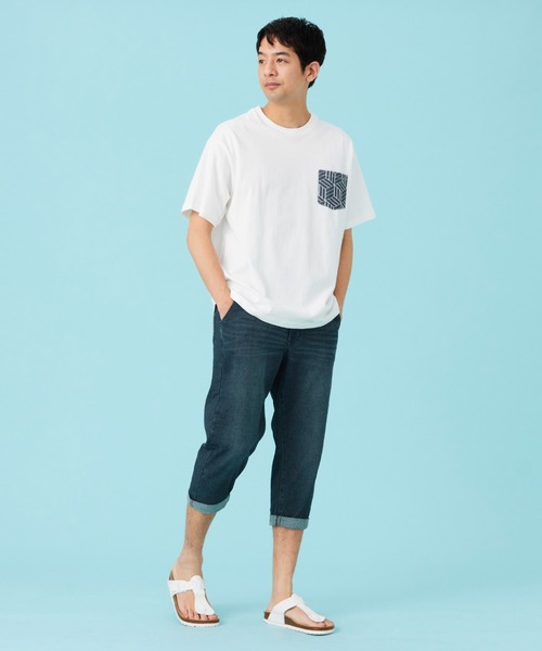 EDWIN(エドウィン)の「【涼】ジャージーズ COOL デニムショートパンツ ストレッチ 麻 ドライタッチ(その他パンツ・メンズ・ダークインディゴブルー/ライトインディゴブルー/ネイビー・SMALL/MEDIUM/LARGE/X-LARGE)」の12枚目の写真
