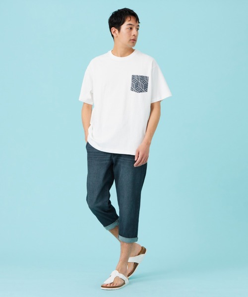 EDWIN(エドウィン)の「【涼】ジャージーズ COOL デニムショートパンツ ストレッチ 麻 ドライタッチ(その他パンツ・メンズ・ダークインディゴブルー/ライトインディゴブルー/ネイビー・SMALL/MEDIUM/LARGE/X-LARGE)」の13枚目の写真