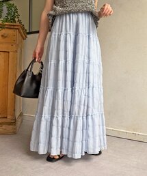 シャーリングティアードスカート