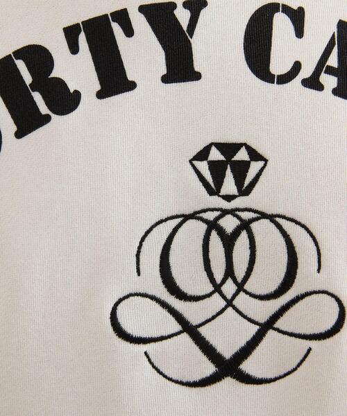 40ｃｔ＆525（フォーティーカラッツアンドゴーニーゴ）の「カレッジ風ミニ裏毛半袖Tシャツ（Tシャツ/カットソー・メンズ・ホワイト/ブラック・03/02）」の7枚目の写真