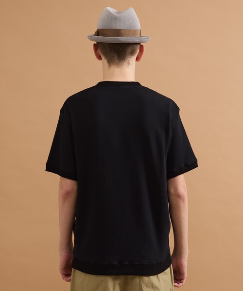 40ｃｔ＆525（フォーティーカラッツアンドゴーニーゴ）の「カレッジ風ミニ裏毛半袖Tシャツ（Tシャツ/カットソー・メンズ・ホワイト/ブラック・03/02）」の14枚目の写真