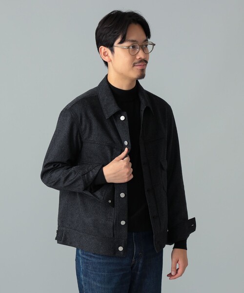 BEAMS F(ビームスエフ)の「Jeanik / ミックスファブリック 2ndタイプ ブルゾン(ブルゾン・メンズ・チャコールグレー・LARGE/MEDIUM/SMALL)」の2枚目の写真