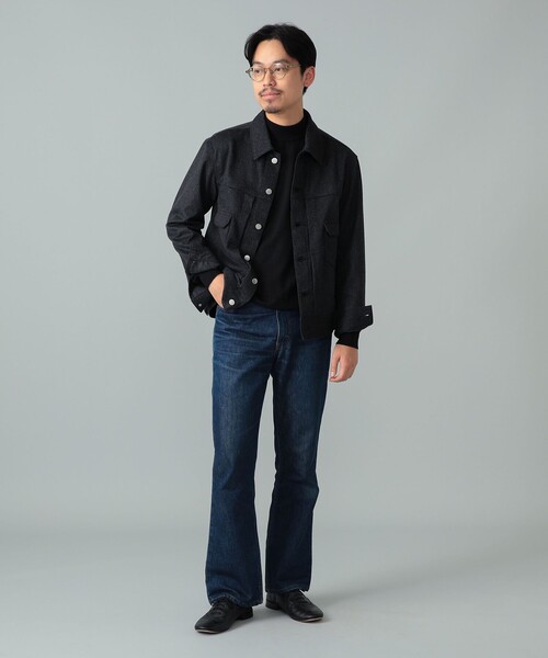 BEAMS F(ビームスエフ)の「Jeanik / ミックスファブリック 2ndタイプ ブルゾン(ブルゾン・メンズ・チャコールグレー・LARGE/MEDIUM/SMALL)」の4枚目の写真