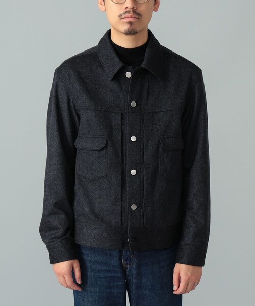 BEAMS F(ビームスエフ)の「Jeanik / ミックスファブリック 2ndタイプ ブルゾン(ブルゾン・メンズ・チャコールグレー・LARGE/MEDIUM/SMALL)」の6枚目の写真