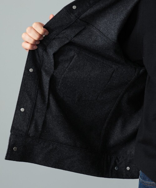BEAMS F(ビームスエフ)の「Jeanik / ミックスファブリック 2ndタイプ ブルゾン(ブルゾン・メンズ・チャコールグレー・LARGE/MEDIUM/SMALL)」の9枚目の写真