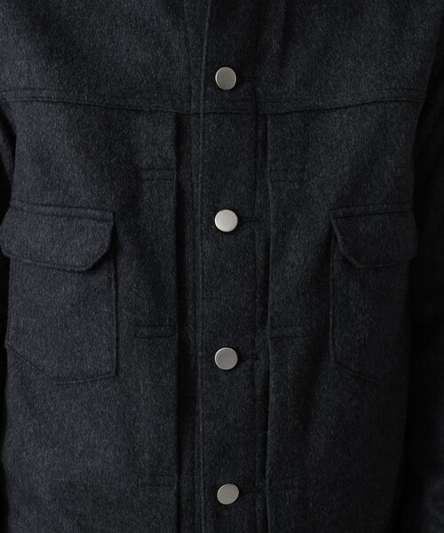 BEAMS F(ビームスエフ)の「Jeanik / ミックスファブリック 2ndタイプ ブルゾン(ブルゾン・メンズ・チャコールグレー・LARGE/MEDIUM/SMALL)」の11枚目の写真