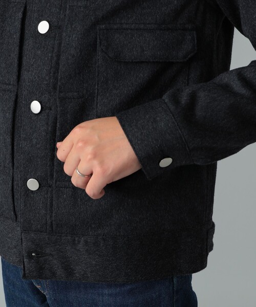 BEAMS F(ビームスエフ)の「Jeanik / ミックスファブリック 2ndタイプ ブルゾン(ブルゾン・メンズ・チャコールグレー・LARGE/MEDIUM/SMALL)」の12枚目の写真