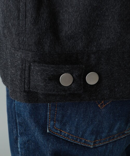 BEAMS F(ビームスエフ)の「Jeanik / ミックスファブリック 2ndタイプ ブルゾン(ブルゾン・メンズ・チャコールグレー・LARGE/MEDIUM/SMALL)」の13枚目の写真