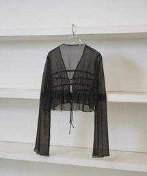 TODAYFUL（トゥデイフル）の「Shirring Dot Cardigan（カーディガン