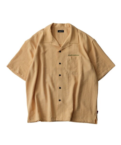 NineMicrophones(ナインマイクロフォンズ)の「OPEN COLLAR SHIRT(シャツ/ブラウス・メンズ・ブラック/イエロー・X-LARGE/LARGE/MEDIUM/SMALL)」の17枚目の写真