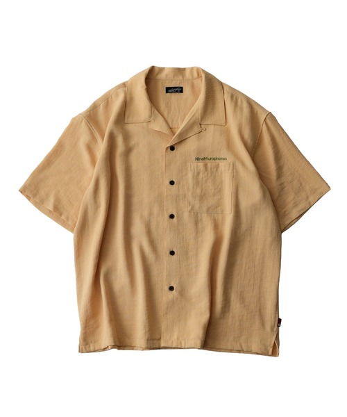 NineMicrophones(ナインマイクロフォンズ)の「OPEN COLLAR SHIRT(シャツ/ブラウス・メンズ・ブラック/イエロー・X-LARGE/LARGE/MEDIUM/SMALL)」の4枚目の写真
