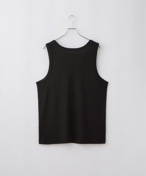 cussil(クシル)の「【cussil/クシル】〈吸水速乾・UVカット〉レイヤードリブタンクトップ(タンクトップ・メンズ・ホワイト/ブラック・L/S/M)」の5枚目の写真