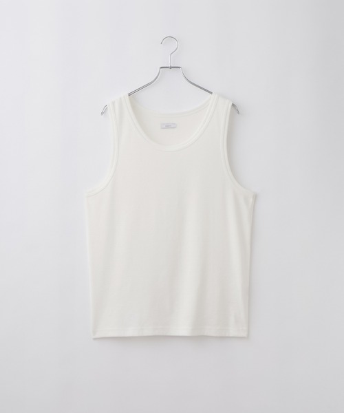 cussil(クシル)の「【cussil/クシル】〈吸水速乾・UVカット〉レイヤードリブタンクトップ(タンクトップ・メンズ・ホワイト/ブラック・L/S/M)」の7枚目の写真