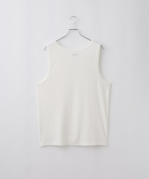 cussil(クシル)の「【cussil/クシル】〈吸水速乾・UVカット〉レイヤードリブタンクトップ(タンクトップ・メンズ・ホワイト/ブラック・L/S/M)」の8枚目の写真