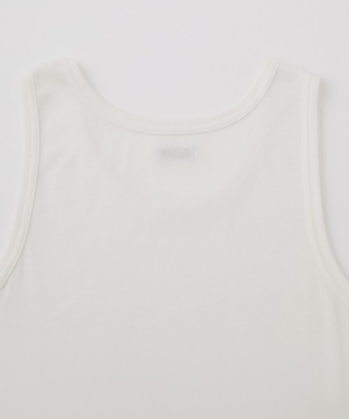 cussil(クシル)の「【cussil/クシル】〈吸水速乾・UVカット〉レイヤードリブタンクトップ(タンクトップ・メンズ・ホワイト/ブラック・L/S/M)」の11枚目の写真