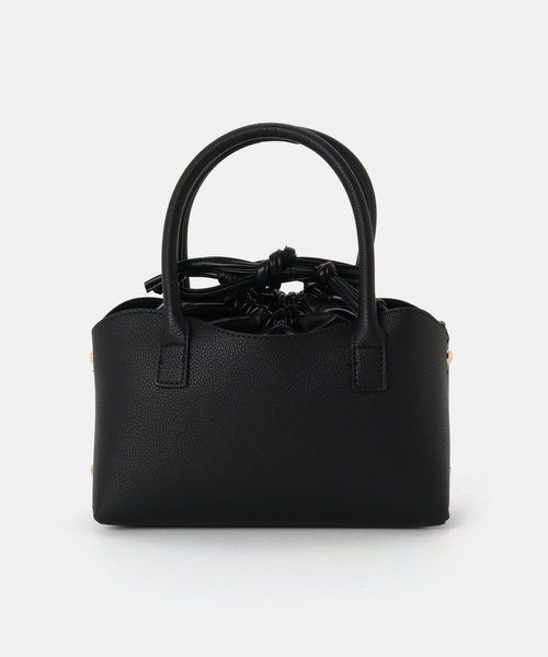 B.C STOCK(ベーセーストック)の「T.S.L/ティーエスエル 巾着レイヤード2WAYバッグ(ショルダーバッグ・レディース・レッド/ブラック/ホワイト・FREE)」の5枚目の写真