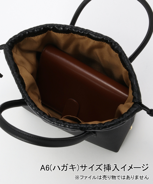 B.C STOCK(ベーセーストック)の「T.S.L/ティーエスエル 巾着レイヤード2WAYバッグ(ショルダーバッグ・レディース・レッド/ブラック/ホワイト・FREE)」の10枚目の写真