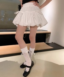 インナーパンツ付きリボンバルーンミニスカート