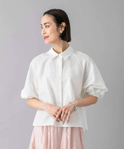 MICHEL KLEIN(ミッシェル・クラン)の「袖コンシャスシャツ(シャツ/ブラウス・レディース・ホワイト/ライトピンク・38/40)」の21枚目の写真