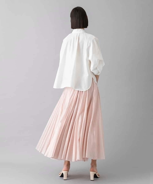 MICHEL KLEIN(ミッシェル・クラン)の「袖コンシャスシャツ(シャツ/ブラウス・レディース・ホワイト/ライトピンク・38/40)」の17枚目の写真