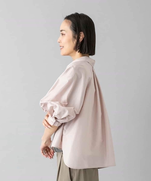 MICHEL KLEIN(ミッシェル・クラン)の「袖コンシャスシャツ(シャツ/ブラウス・レディース・ホワイト/ライトピンク・38/40)」の15枚目の写真