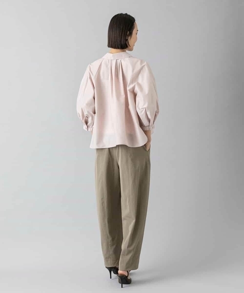 MICHEL KLEIN(ミッシェル・クラン)の「袖コンシャスシャツ(シャツ/ブラウス・レディース・ホワイト/ライトピンク・38/40)」の12枚目の写真