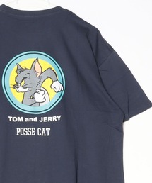 TOMandJERRY トムとジェリー メンズ 半袖 オーバーサイズプリントTシャツ