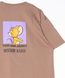 TOMandJERRY トムとジェリー メンズ 半袖 オーバーサイズプリントTシャツ