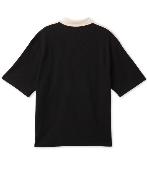 adidas(アディダス)の「adidas WAFFLE JERSEY / アディダス ワッフル ジャージー【SP】(ポロシャツ・メンズ・ブラック・XS/XXL/XL/L/M/S)」の6枚目の写真