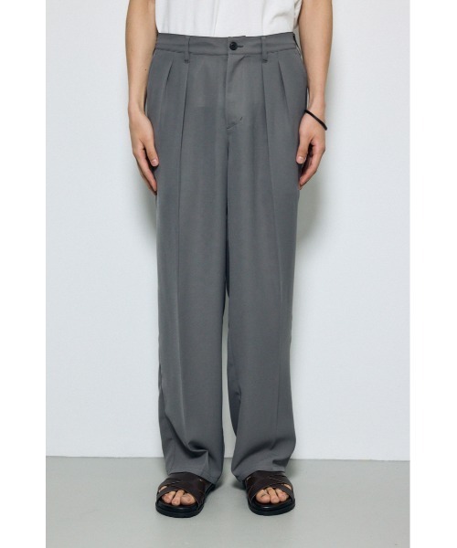 AZUL by moussy(アズールバイマウジー)の「【セットアップ対応】メッシュスラックスパンツ(スラックス・メンズ・ブラック/グレー/ダークブラウン・LARGE/MEDIUM/SMALL)」の18枚目の写真
