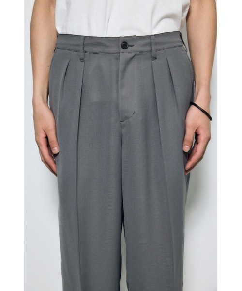 AZUL by moussy(アズールバイマウジー)の「【セットアップ対応】メッシュスラックスパンツ(スラックス・メンズ・ブラック/グレー/ダークブラウン・LARGE/MEDIUM/SMALL)」の21枚目の写真