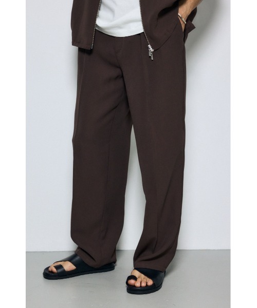 AZUL by moussy(アズールバイマウジー)の「【セットアップ対応】メッシュスラックスパンツ(スラックス・メンズ・ブラック/グレー/ダークブラウン・LARGE/MEDIUM/SMALL)」の14枚目の写真